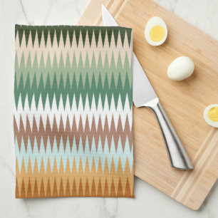 Multicolor Multi-colour Zigzag Pattern   Kitchen Towel