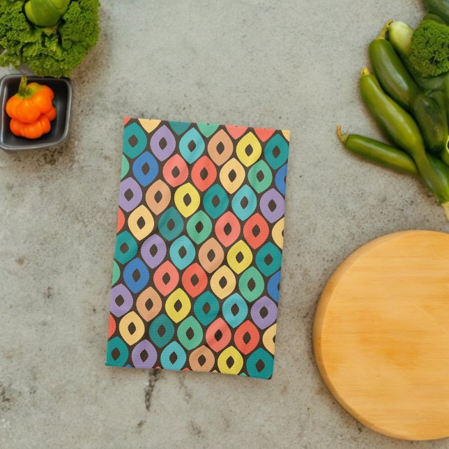 Multicolor Ogee Pattern Kitchen Towel (Kitchen Towel)