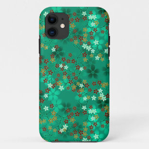 Multicolor Oriental Floral Pattern #8 iPhone 11 Case