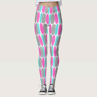 Multicolor Pattern Colourful Shapes Leggings