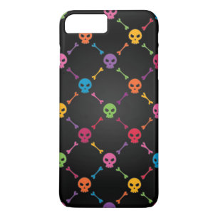 Multicolor pattern with skulls Case-Mate iPhone case