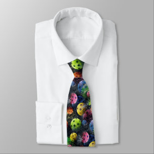 Multicolor Pickleball Neck Tie