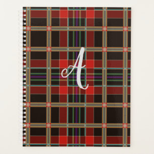 Multicolor Plaid (Tartan) Monogram, Name Custom Planner