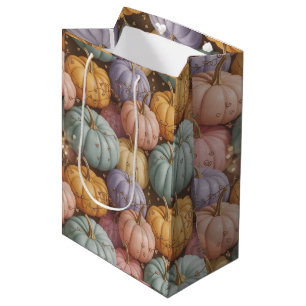  Multicolor Pumpkin Pattern Wrapping Paper  Medium Gift Bag