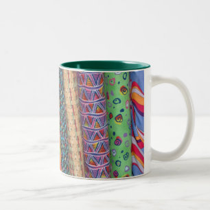 Multicolor Quilt Bolt Fabric Mug