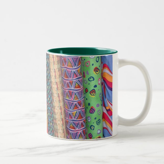 Multicolor Quilt Bolt Fabric Mug (Right)