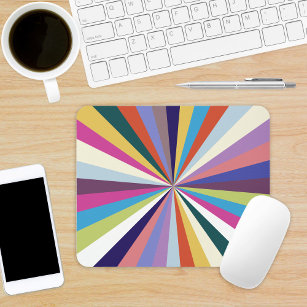 Multicolor Rays Mouse Pad