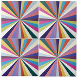 Multicolor Rays Summer Tile<br><div class="desc">Colourful rays</div>