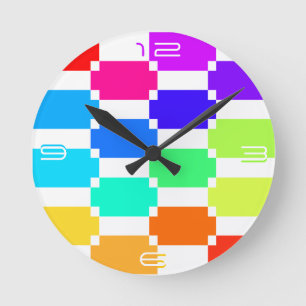 MultiColor Round Clock