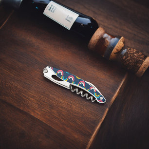 Multicolor semi-circle Pattern Corkscrew