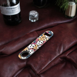 Multicolor Skulls Pattern Bar Key