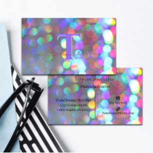 Multicolor Sparkles Business Card