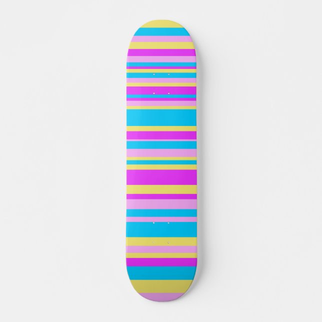 Multicolor Stripe 2 Skateboard (Front)
