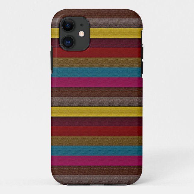 Multicolor Stripe Pattern 2 Case-Mate iPhone Case (Back)