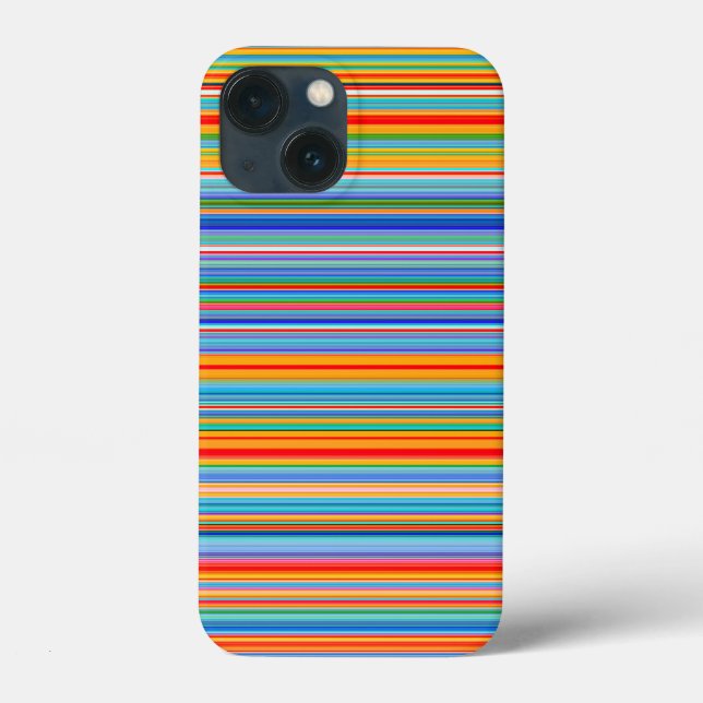 Multicolor Striped Pattern Case-Mate iPhone Case (Back)