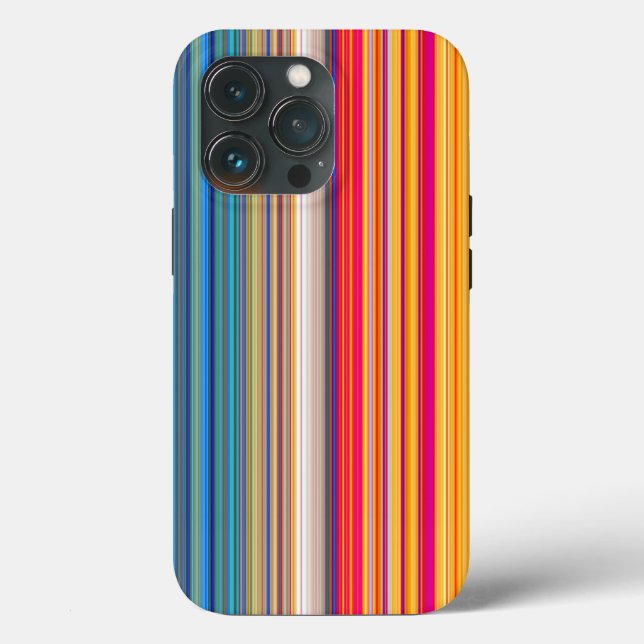 Multicolor Striped Pattern  Case-Mate iPhone Case (Back)
