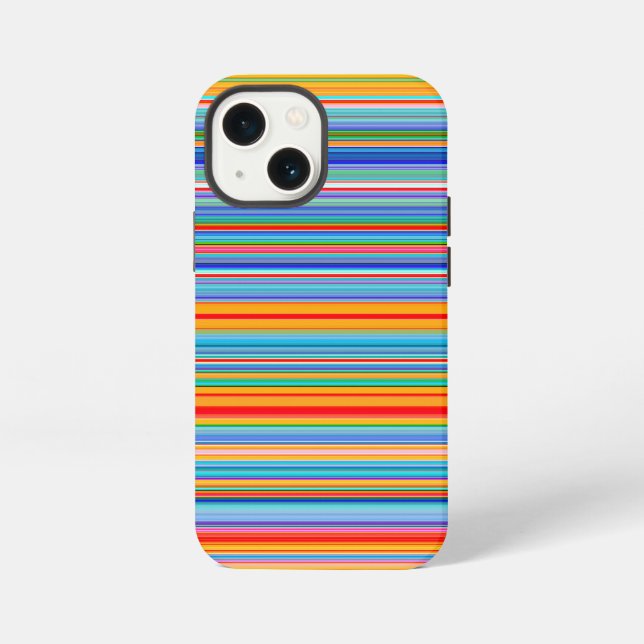 Multicolor Striped Pattern iPhone Case (Back)