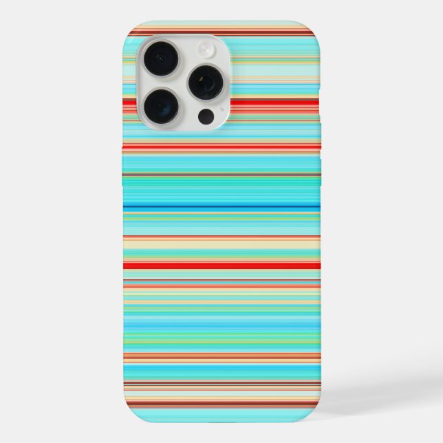 Multicolor Striped Pattern iPhone Case (Back)