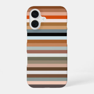 Multicolor Striped Pattern iPhone Case