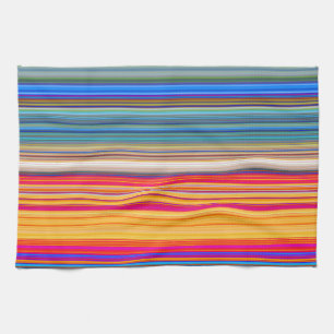 Multicolor Striped Pattern Kitchen Towel