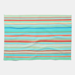 Multicolor Striped Pattern Kitchen Towel