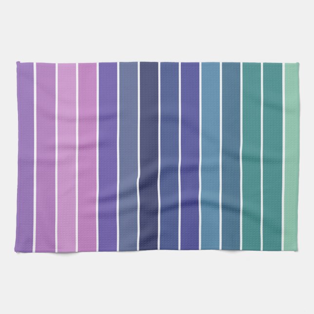 Multicolor Striped Pattern Kitchen Towel (Horizontal)