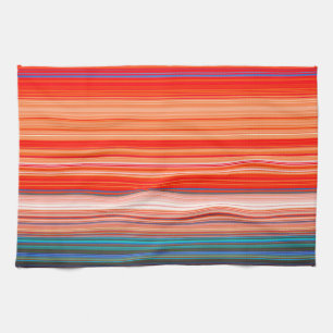 Multicolor Striped Pattern Kitchen Towel