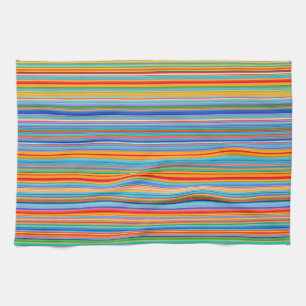 Multicolor Striped Pattern Kitchen Towel