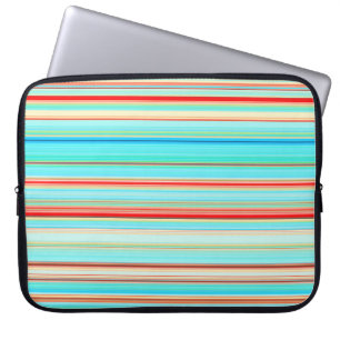 Multicolor Striped Pattern Laptop Sleeve
