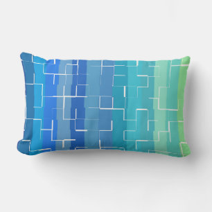 Multicolor Striped Pattern Lumbar Pillow