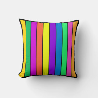Multicolor Striped Pillows