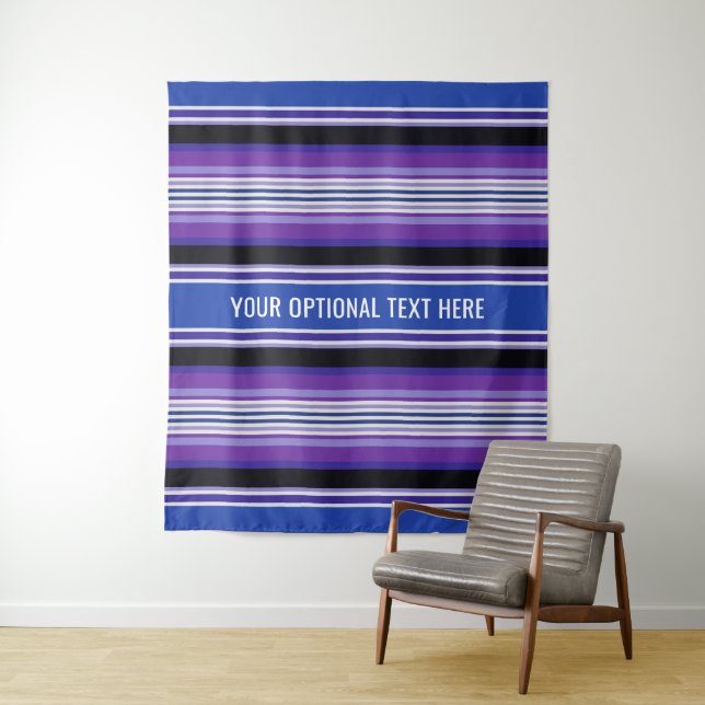 Multicolor Stripes pattern tapestries (In Situ)