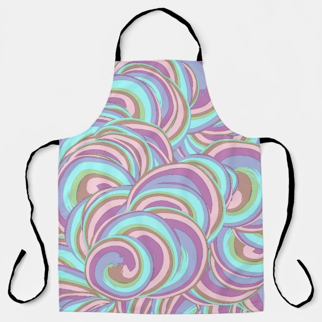 Multicolor Swirls Pattern Apron (Front)