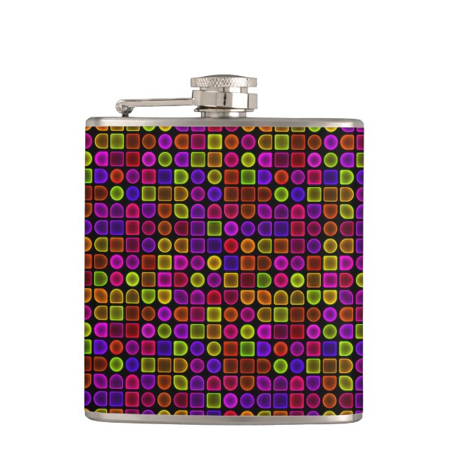 Multicolor Texture Hip Flask (Front)