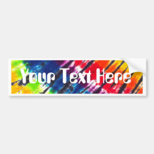 Multicolor Tie-Dye Bumper Sticker