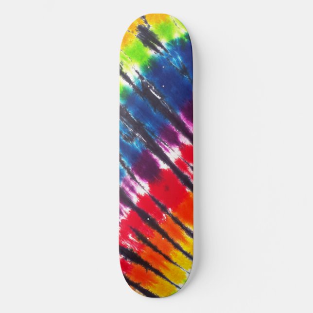 Multicolor Tie-Dye Skateboard (Front)