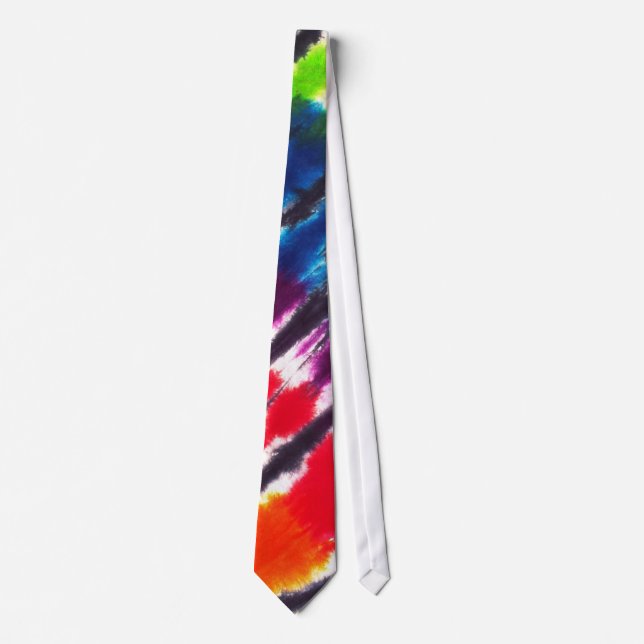 Multicolor Tie-Dye Tie (Front)