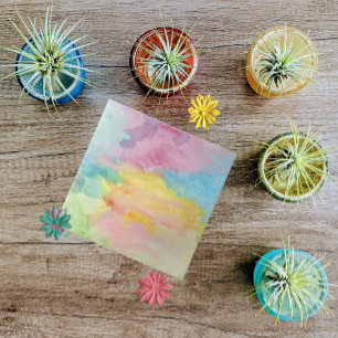 Multicolor Tie Dye Watercolor Modern Painting Tile