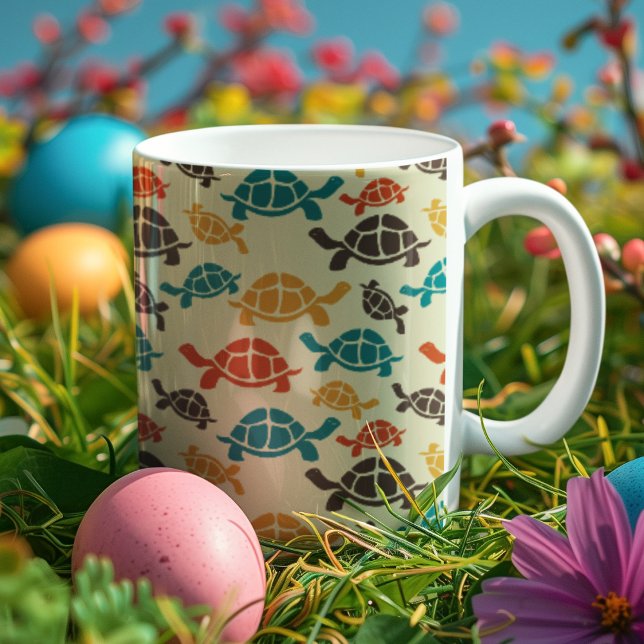 Multicolor Tortoise  Coffee Mug (cups and mugs)