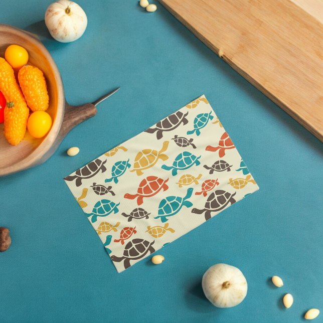 Multicolor Tortoise  Kitchen Towel (Kitchen Towel)