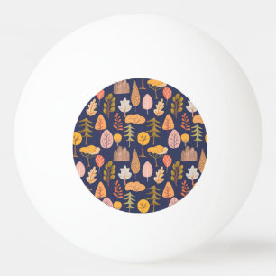 Multicolor Trees: Mid Autumn Vintage Ping Pong Ball