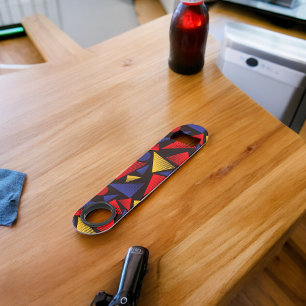Multicolor Triangle Pattern Bar Key