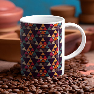 Multicolor Triangle Shapes Cutting Board Coffee Mug