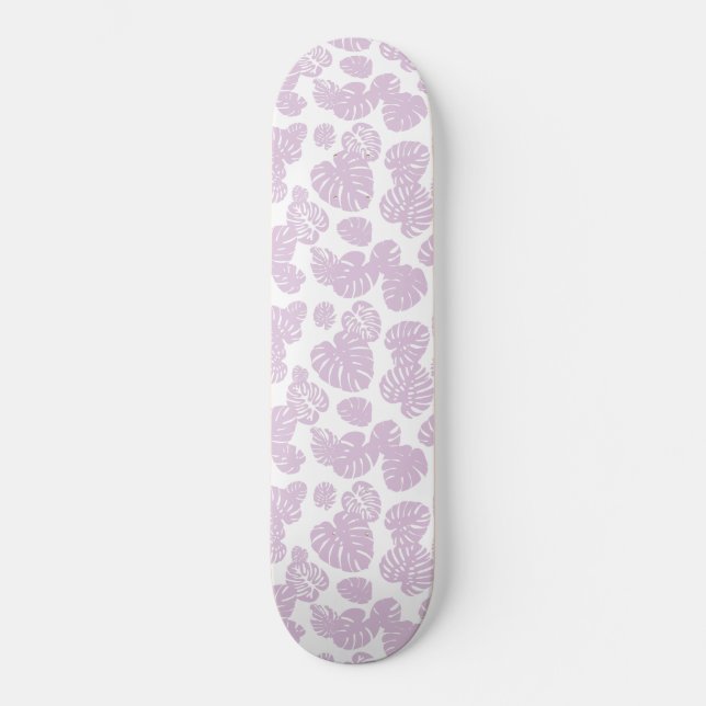 Multicolor Tropical Leaves 10 Skateboard (Front)
