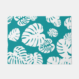 Multicolor Tropical Leaves 3 Doormat