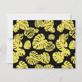 Multicolor Tropical Leaves 7 Card
