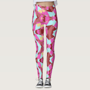 Multicolor vibrant abstract "Ratti_Creative_Arts" Leggings