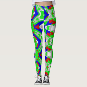 Multicolor vibrant abstract "Ratti_Creative_Arts" Leggings