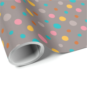 Multicolor Watercolor Dots 3 Wrapping Paper