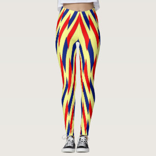 Multicolor zigzag pattern "Ratti_Creative_Arts Leg Leggings